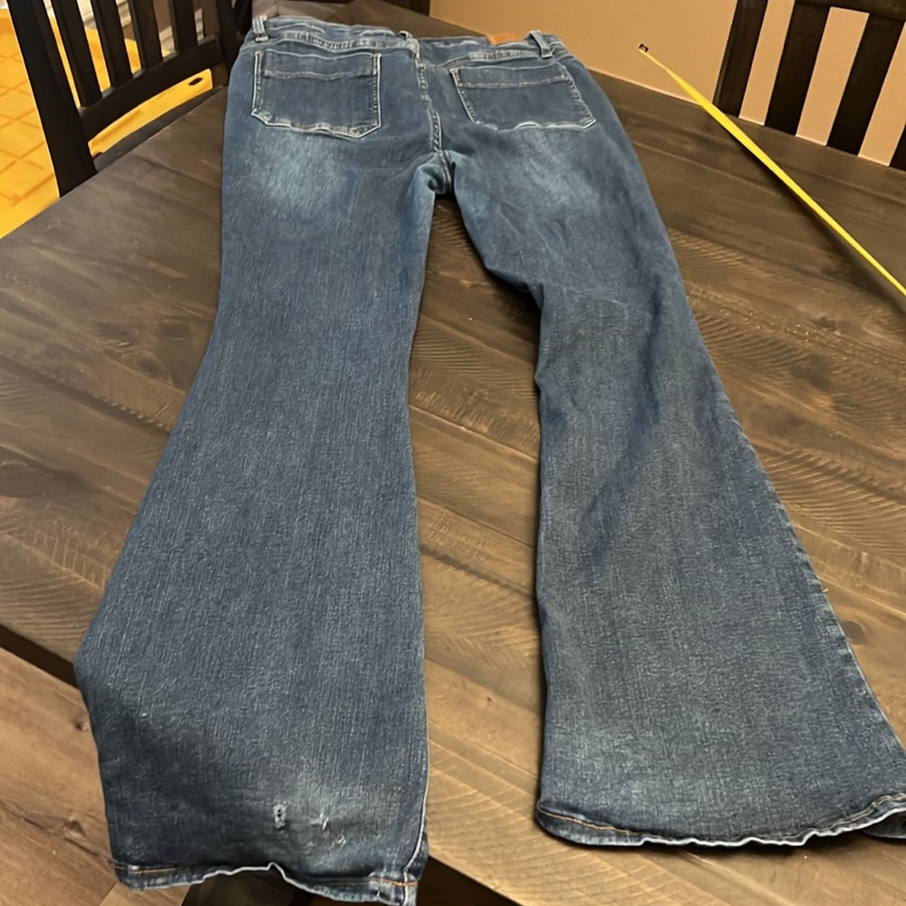 Judy Blue High Rise Flare Jeans - Dark Blue - Picture 6 of 11